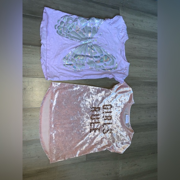 jumping beans Other - 2 piece girls graphic t-shirt lot size 5-6